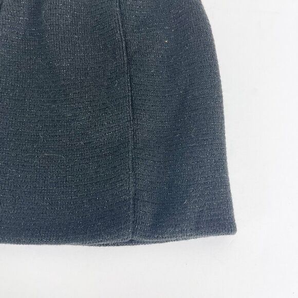 Sole Society NWT Women's Metallic Fiber Knit Beanie Black Size OS - Picture 5 of 5